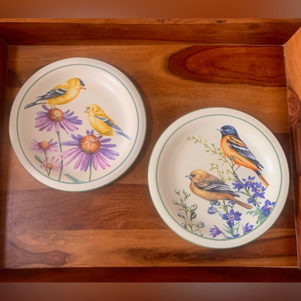 Lenox Baltimore Oriole & Gold Finch Plates